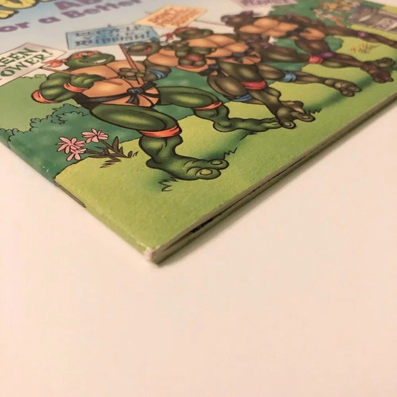 Vintage 1991 TMNT Teenage Mutant Ninja Turtles ABCs For a Better Planet Book - Picture 5 of 16